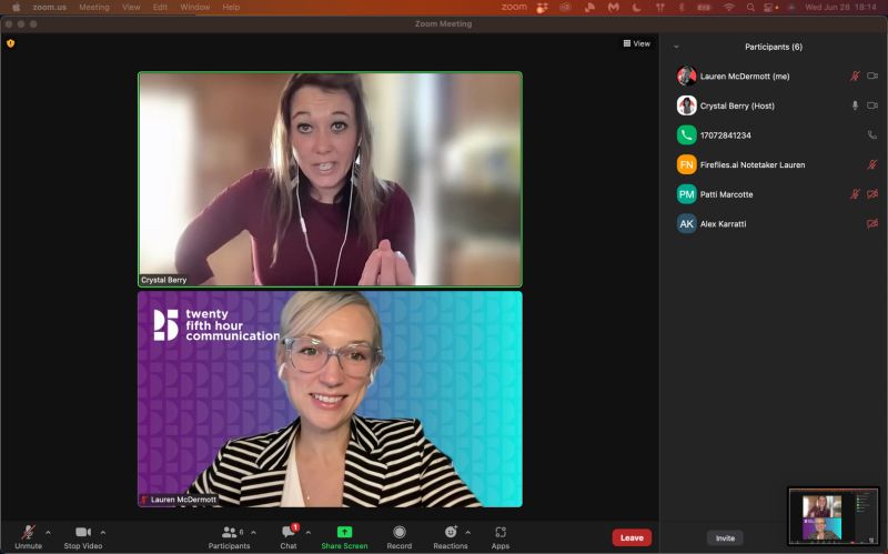 Presenting to ACCCA’s Board of&nbsp;Directors